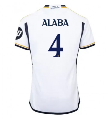 Real Madrid David Alaba #4 Primera Equipación 2023-24 Manga Corta